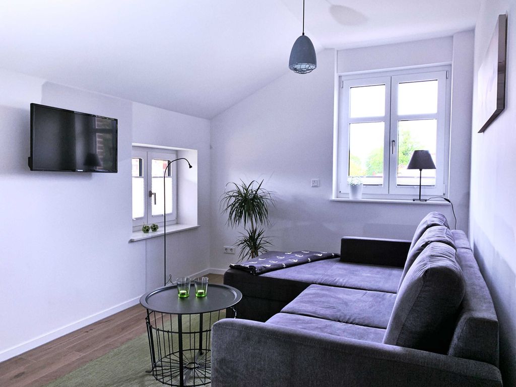 Wohnzimmer mit Schlafcouch