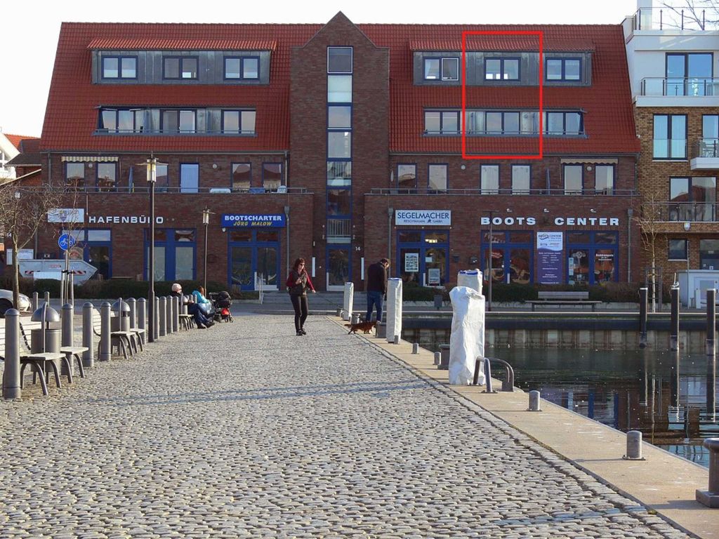 Haus von Außen Ferienwohnung Hafen-Loge