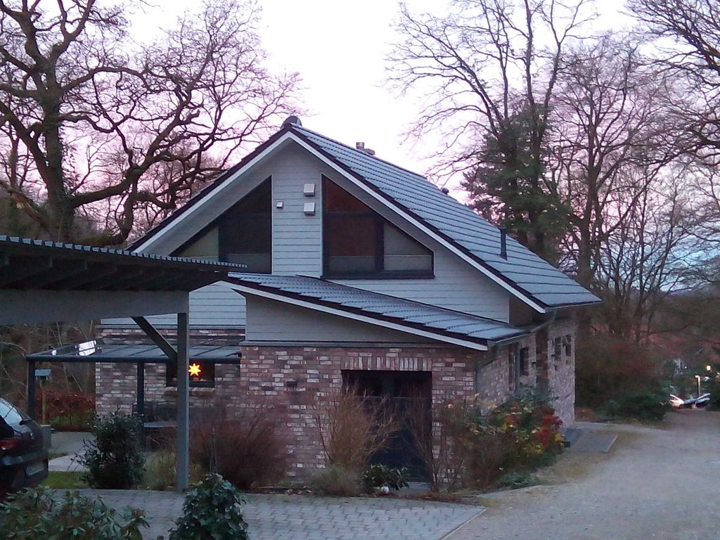 Unser Haus im Dezember.