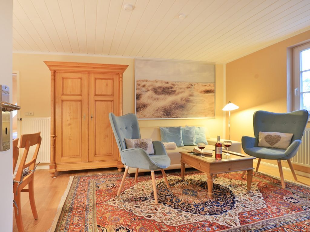 Landhaus Victoria, Seeschwalbe - Blick vom Eingang auf den Wohnbereich