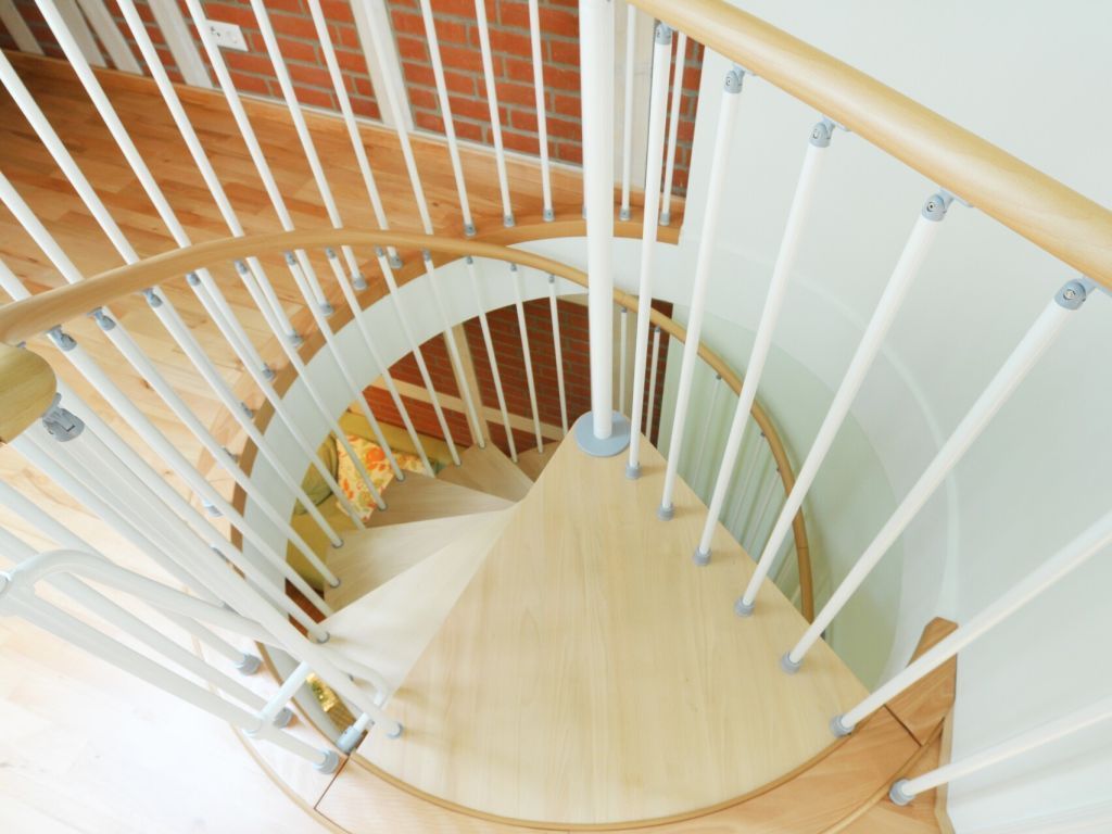 Landhaus Victoria,Seepferdchen - Blick auf die schöne Wendeltreppe