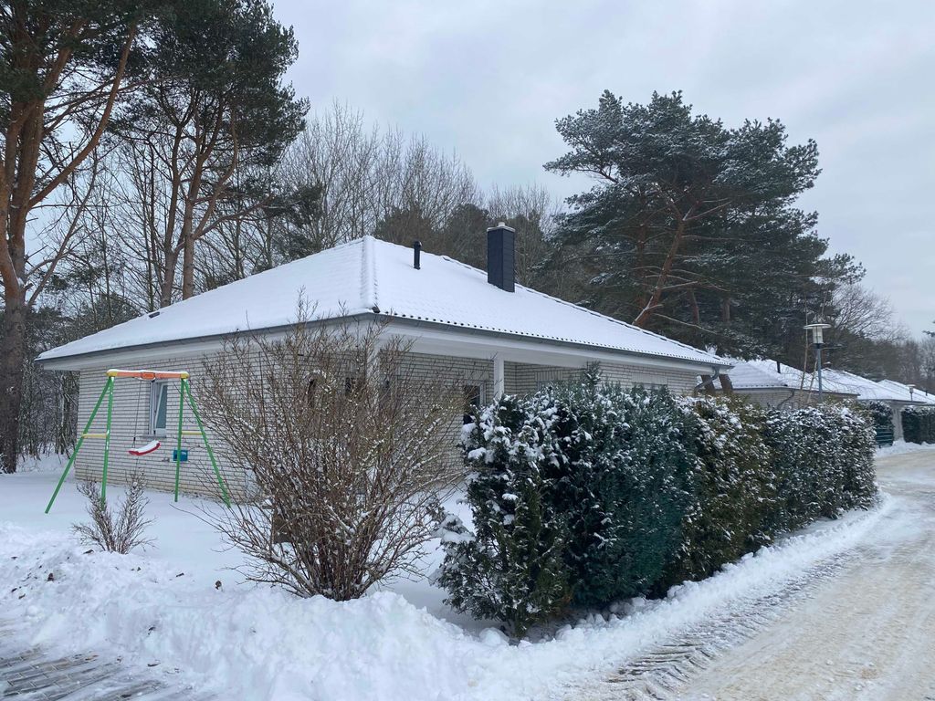 Winteransicht -Garten Ferienhaus Strandhafer, An den Rehwiesen in Karlshagen