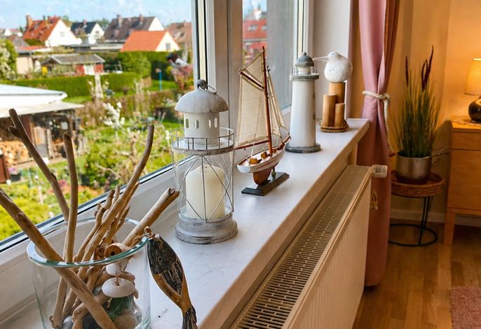 2-Raum-FeWo (max. 2 Pers., 45m²) mit Garten