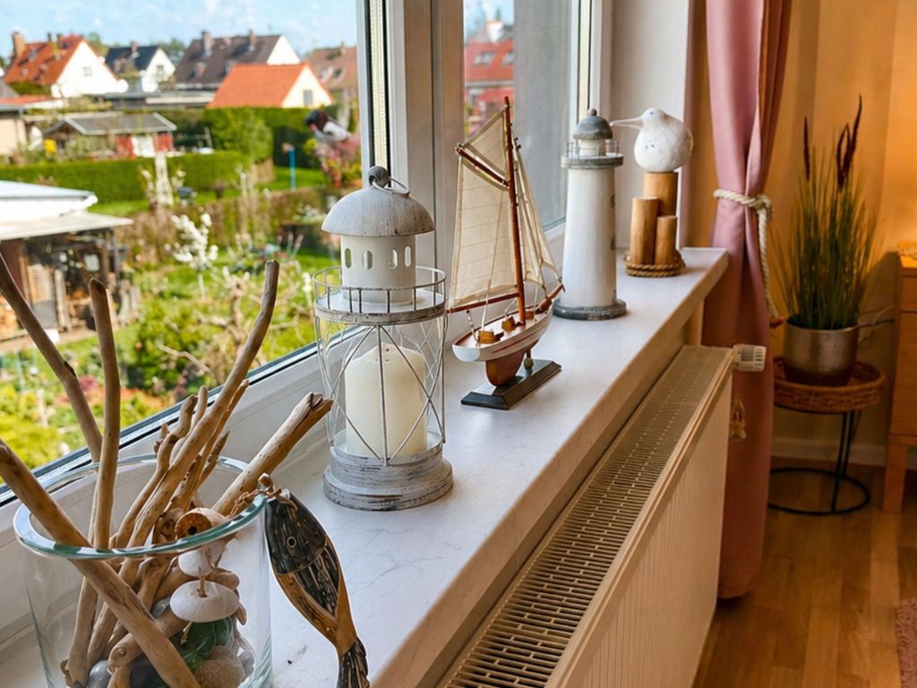 Gartenblick aus dem Wohnzimmer