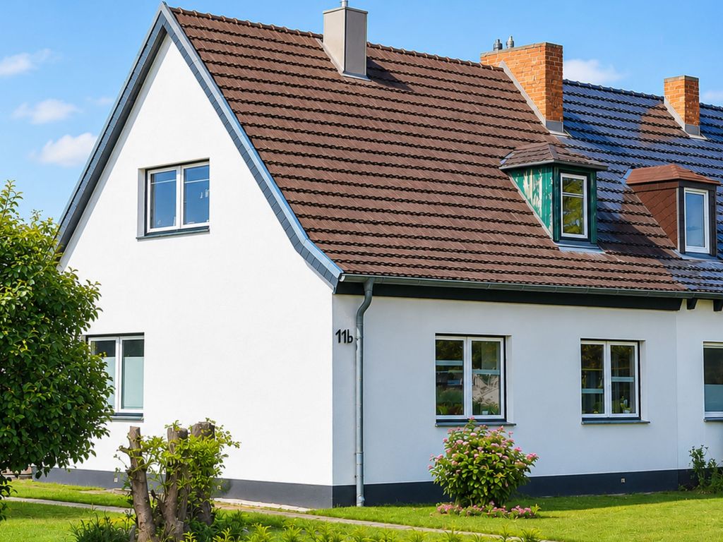 Doppelhaushälfte mit Ferienwohnung Maritim im Obergeschoss