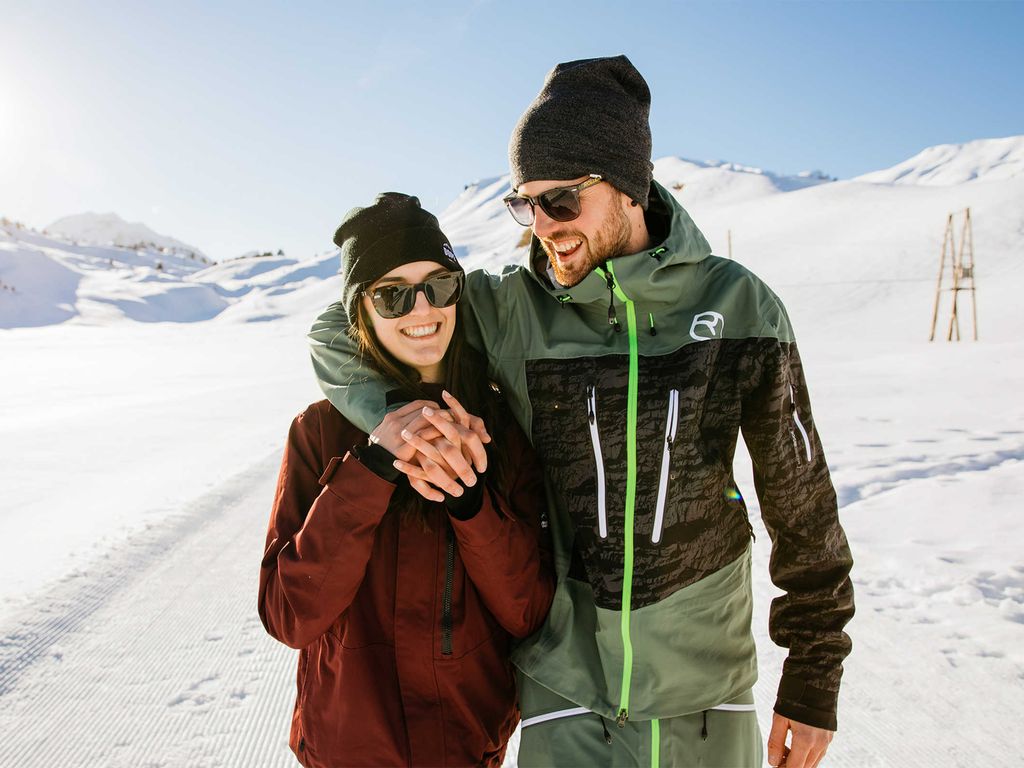 Die Winterwanderwege und Loipen starten direkt beim Haus.