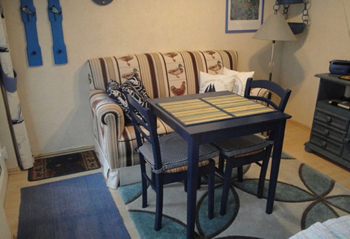 kleine blaue Ferienwohnung