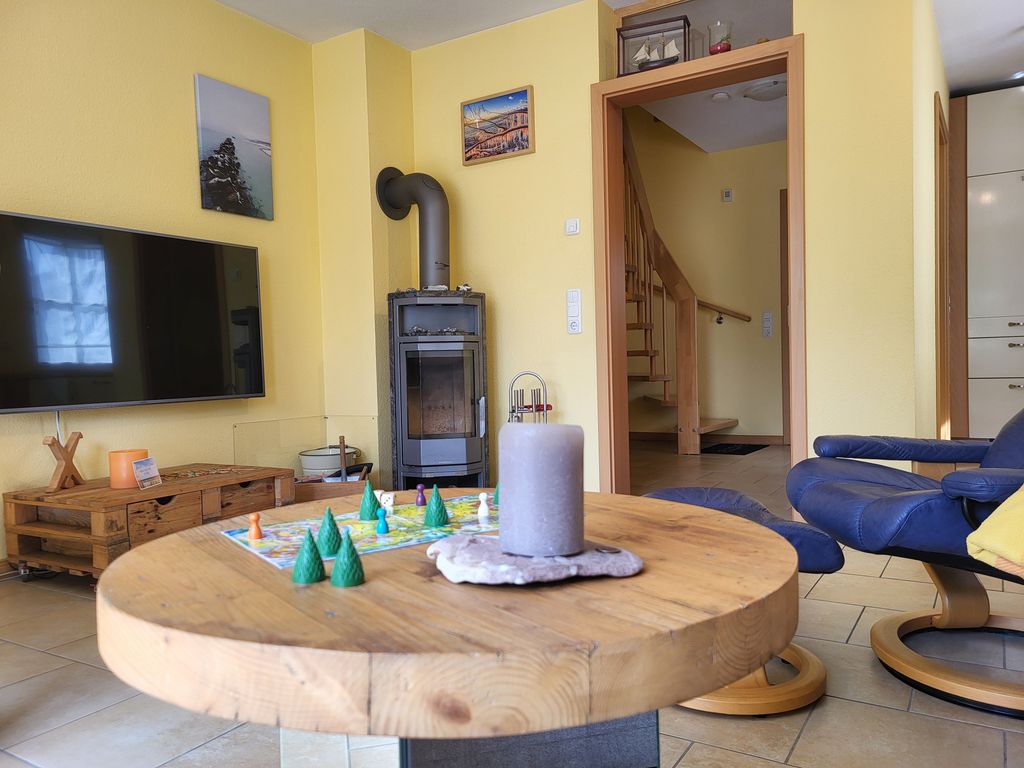 offenes Wohnzimmer mit Kamin Wohnzimmer