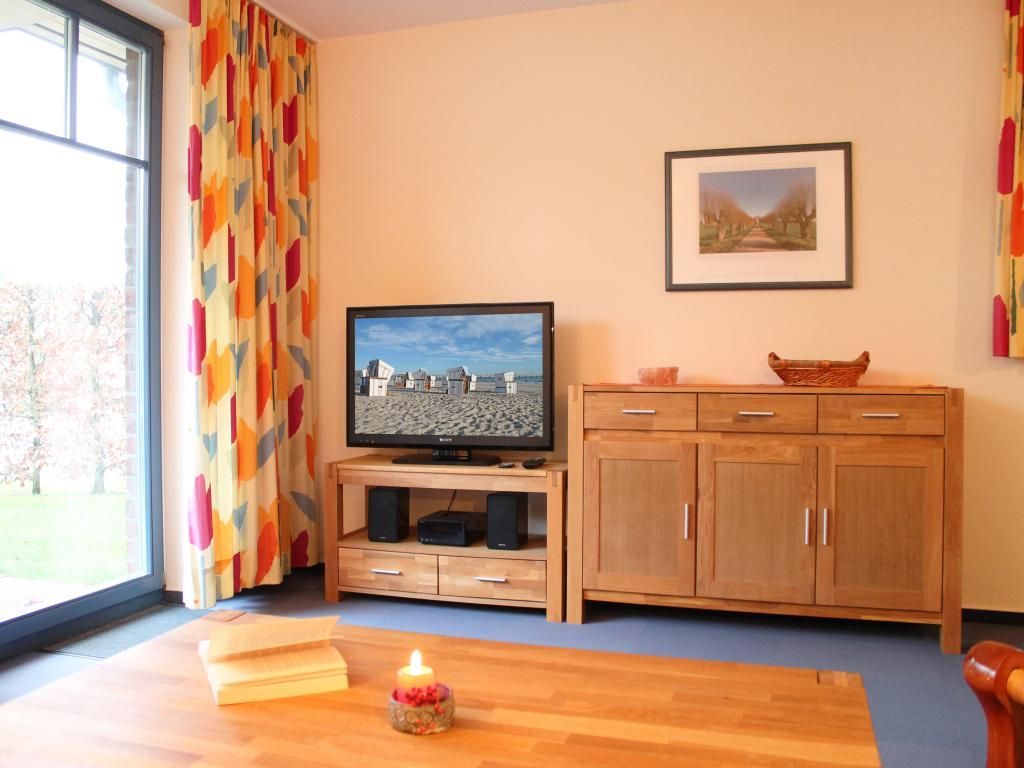 Papillon Whg. Pa14/4 - Blick vom Sofa auf den Fernseher