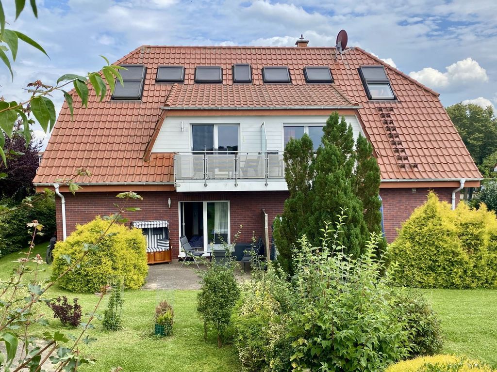 Haus Silbermöwe Whg. SM1 - Blick auf die schöne sonnige Terrasse