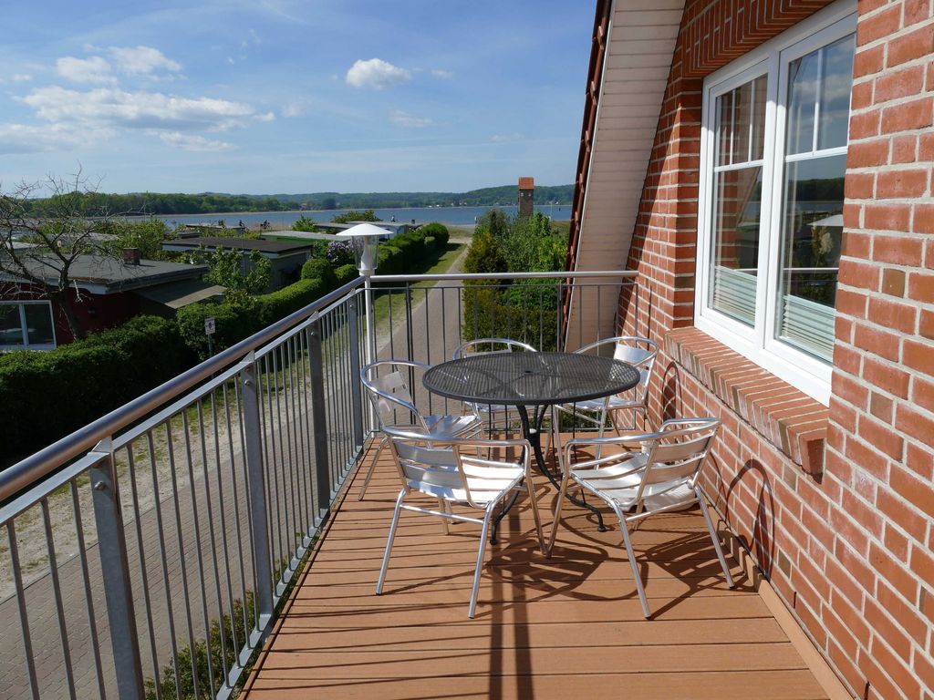 Balkon mit Blick auf den Selliner See