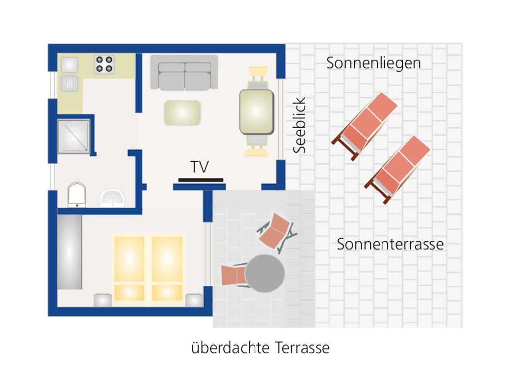 Grundriss vom Ferienhaus Anja