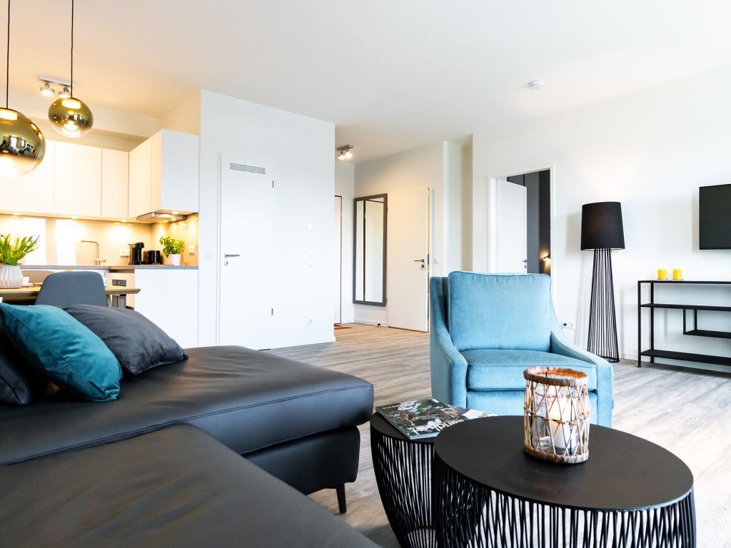 Hafenspitze App.1.03- Blick durchs Appartement