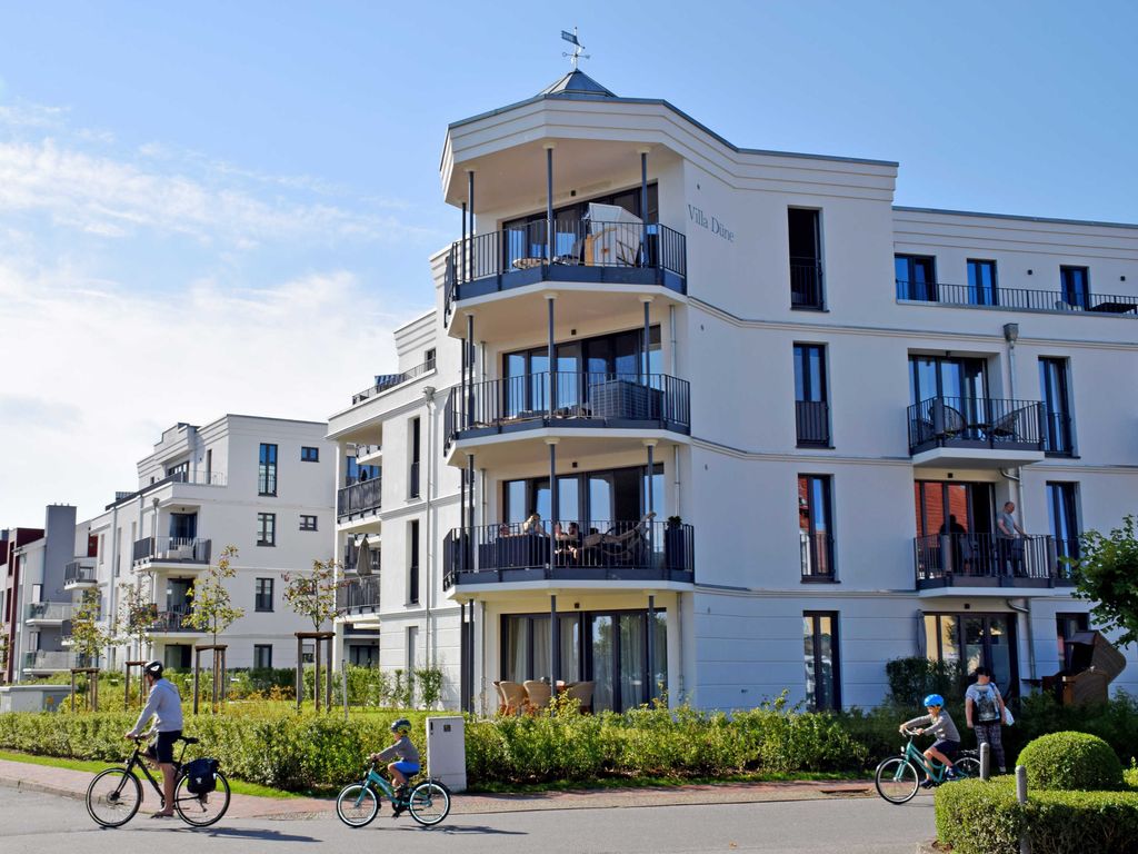 Ferienwohnung Villa Düne mit Meerblick und Balkon