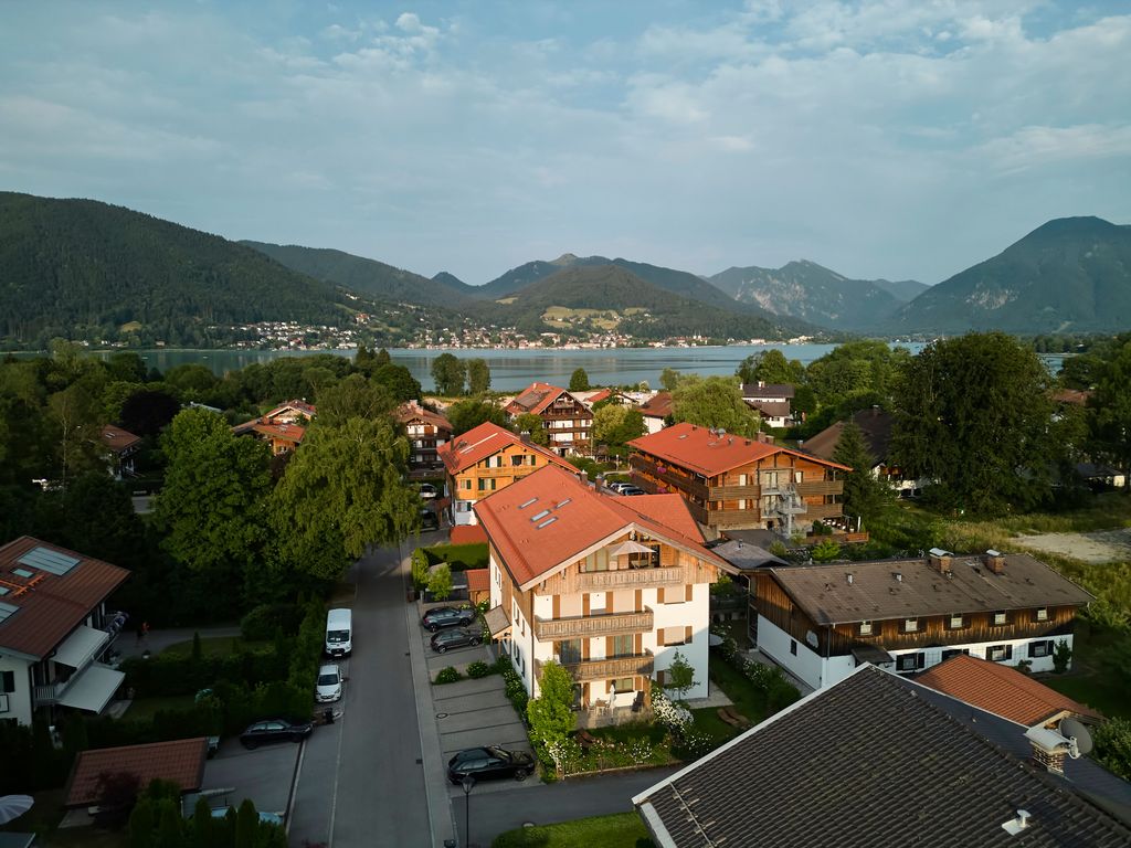Haus von oben - Drohnenaufnahme