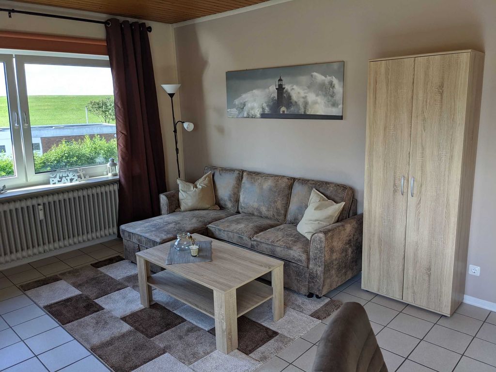 Sofa im Wohnzimmer mit Schlaffunktion