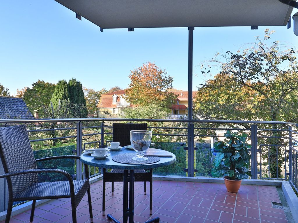 Likedeeler Whg. Li20 - Blick auf den schönen großen Balkon
