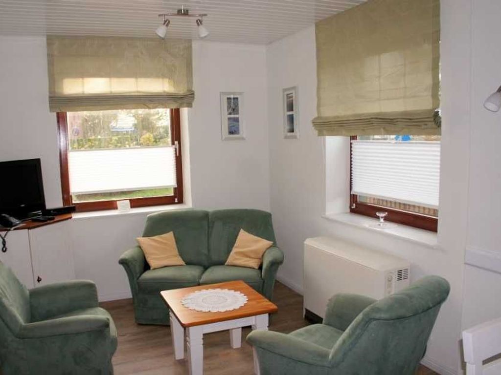Das neu renovierte Wohnzimmer.