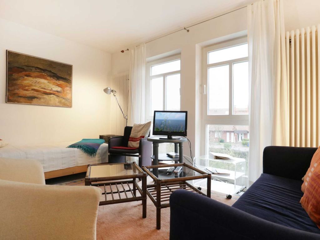 Haus am Teich D18- Wohnbereich mit TV