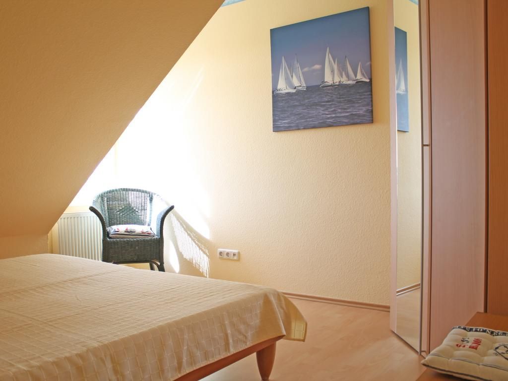 Haus am Teich, Whg. D20 - Blick in das Schlafzimmer