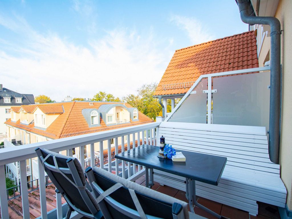 Der möblierte West-Balkon