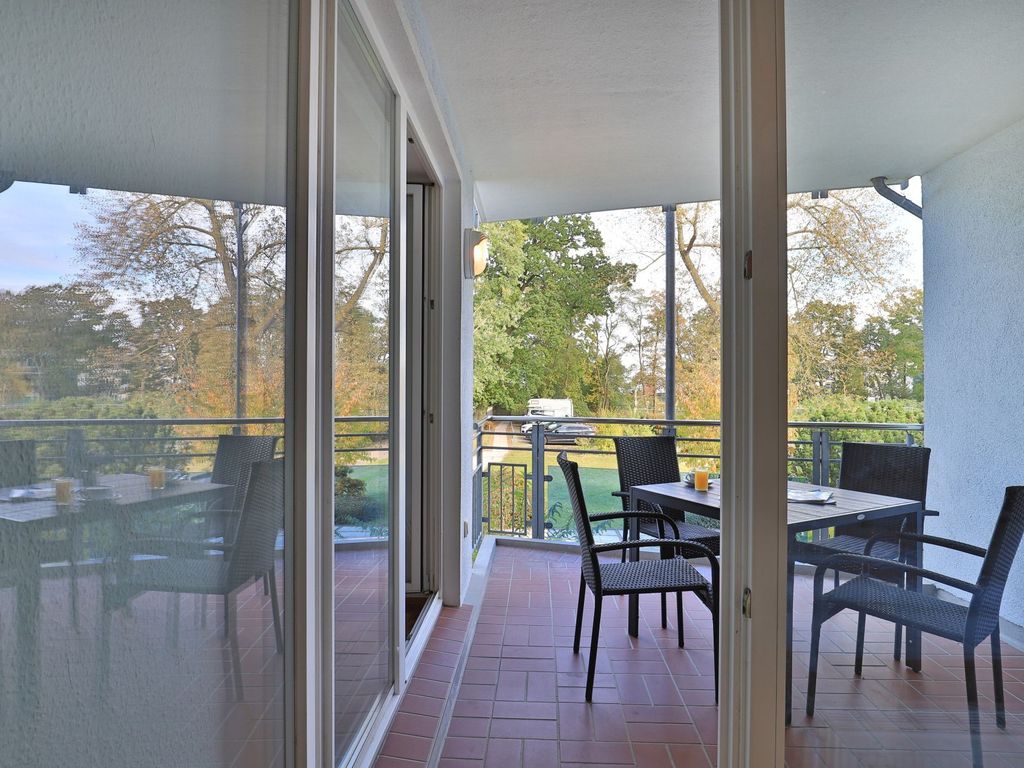Likedeeler Whg. Li25 - Blick auf den überdachten Balkon