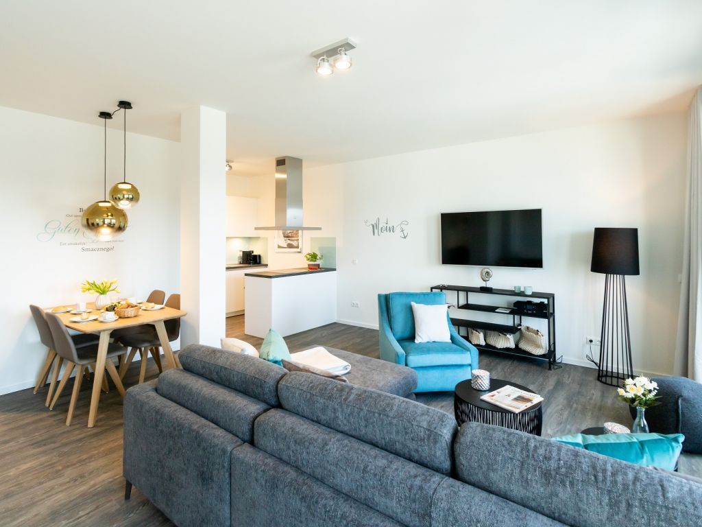Hafenspitze App.26- Blick durchs Appartement