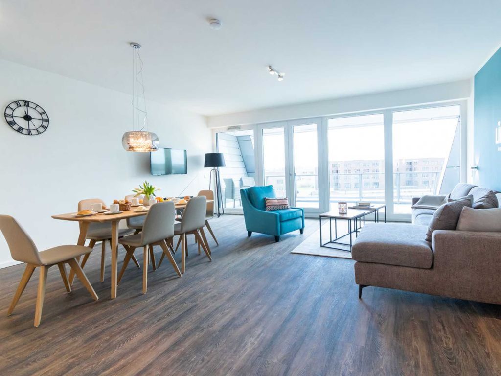 Hafenspitze App.32- Blick durchs Appartement