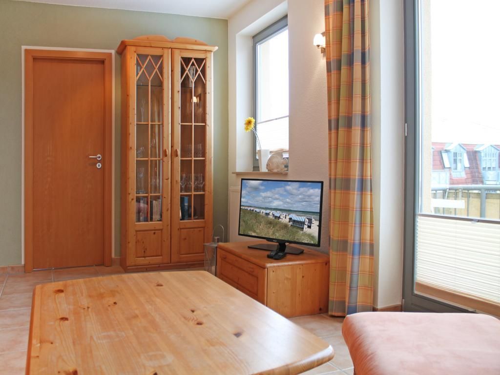 Hansehof Whg.16 - Blick vom Sofa auf den Fernseher