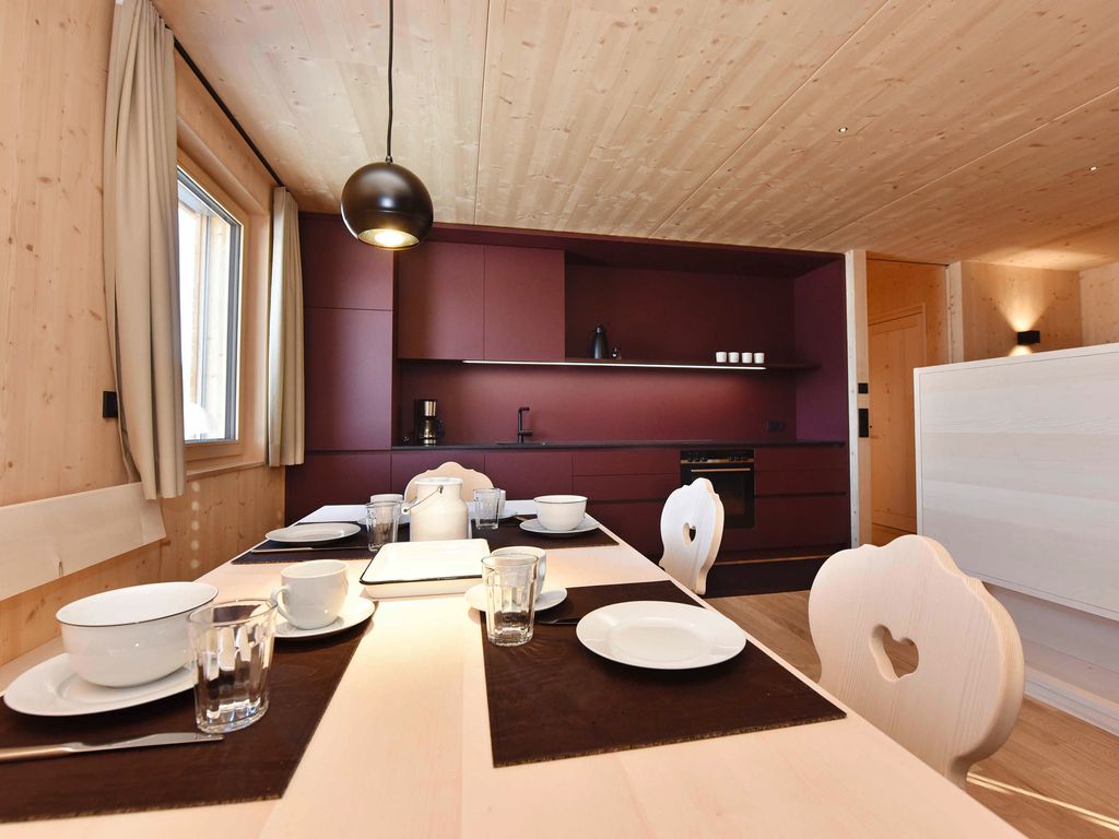 Küche im Chalet Hof