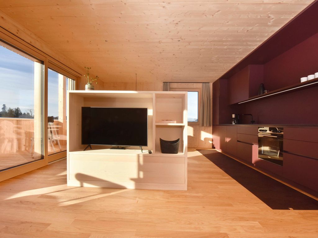Raumtrennung im Chalet Hof