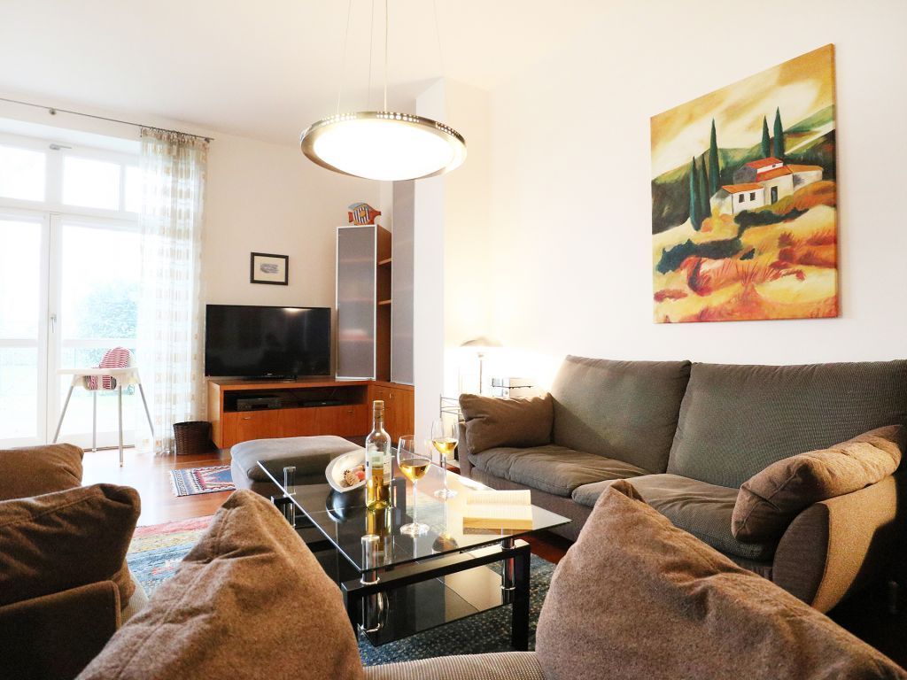 Deutsches Haus Whg.1 - Blick vom Sessel auf den TV