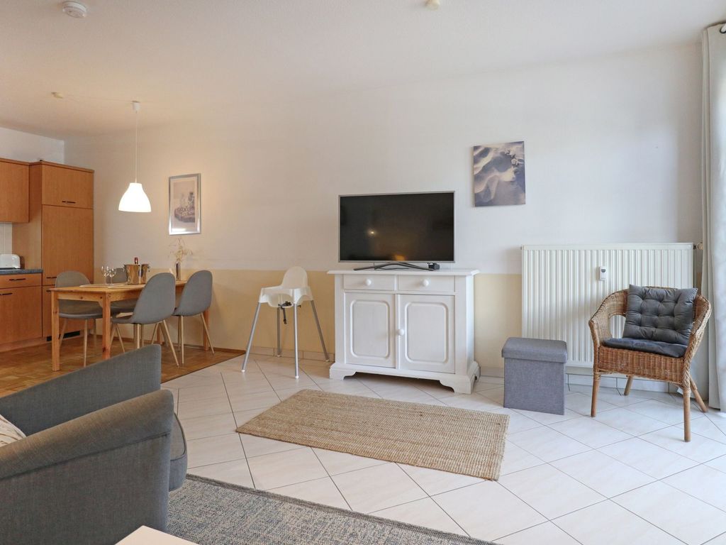 Residenz Haffblick App.56 - Blick vom Sofa auf den TV