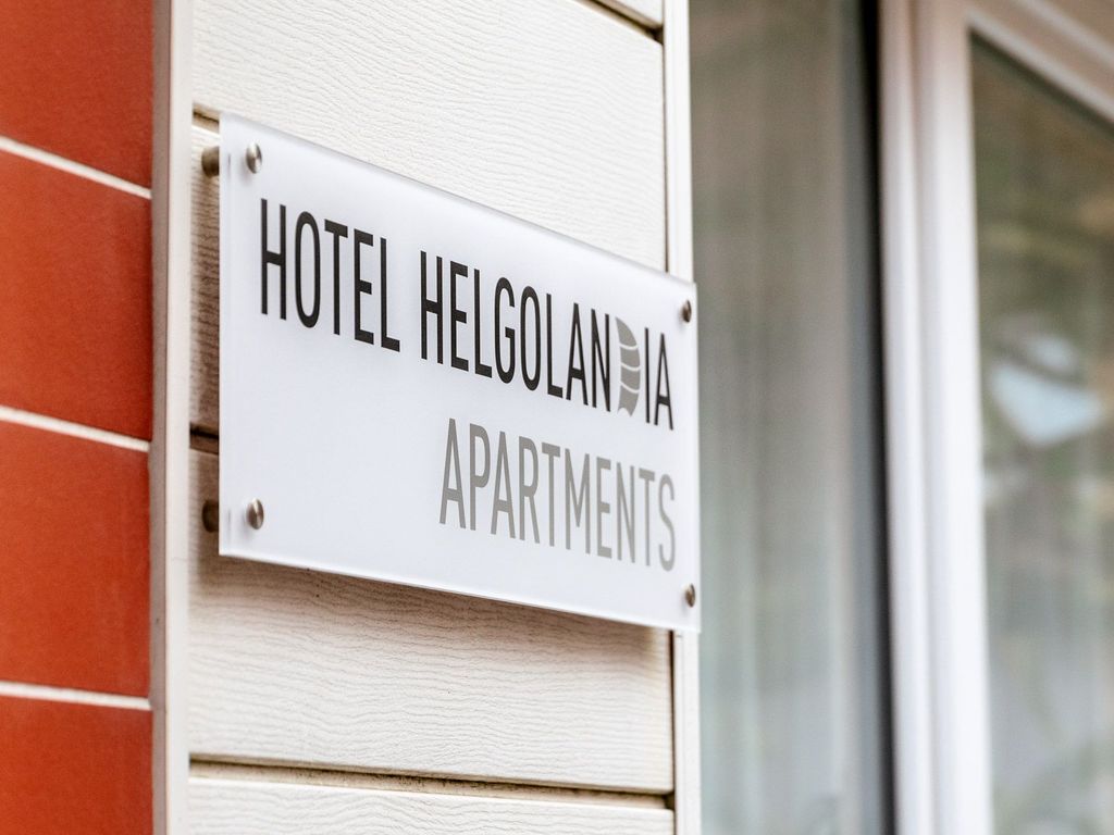 Außenschild, Helgolandia Apartments