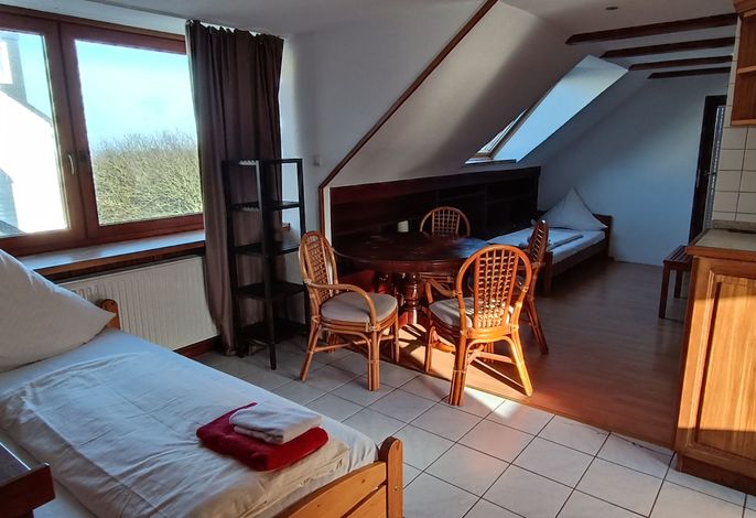 Apartment Dach zur Inselseite mit Balkon