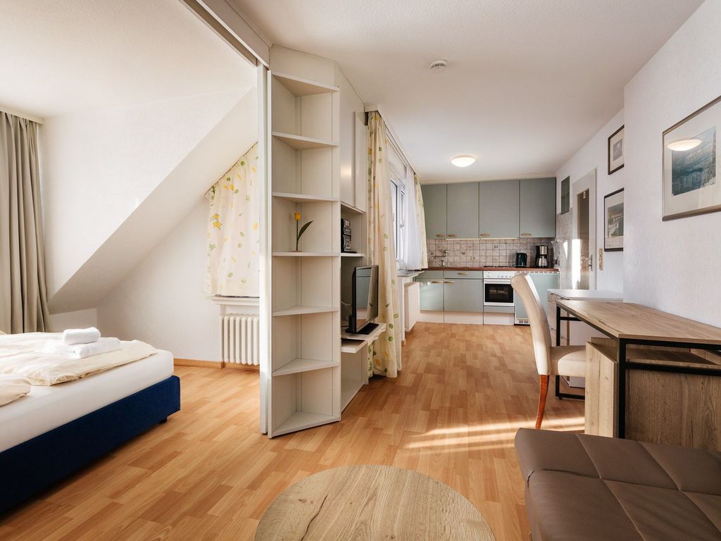 Überblick des 1-Zimmer-Apartments