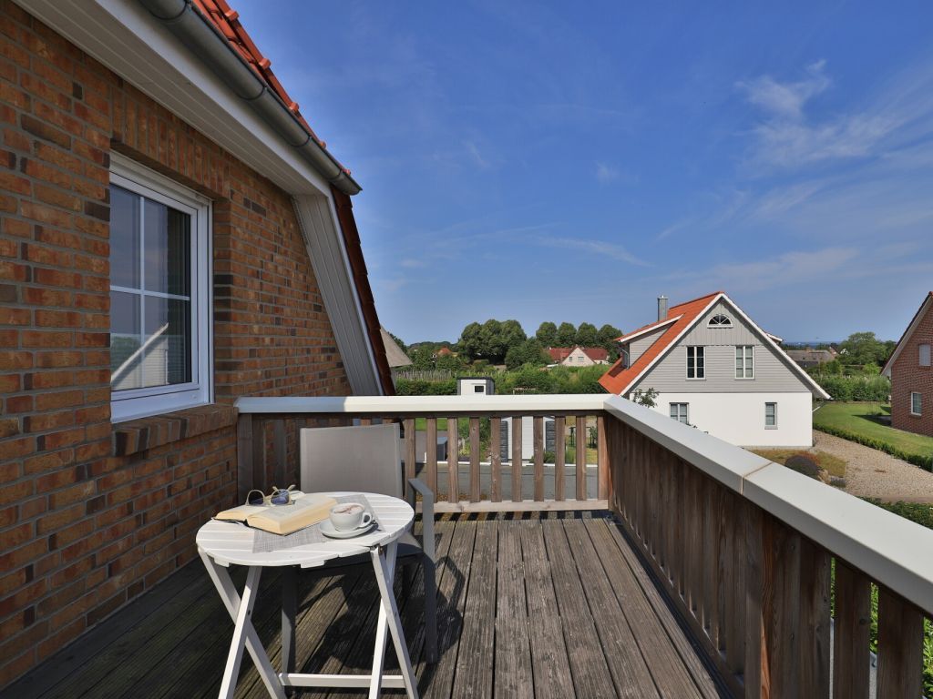 Kapitänshaus - Blick auf den Balkon vom großen Schlafzimmer