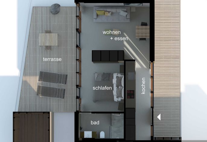 Photo nienrausch 2: Architektenapartment m. Garten, 600m z. Strand 8