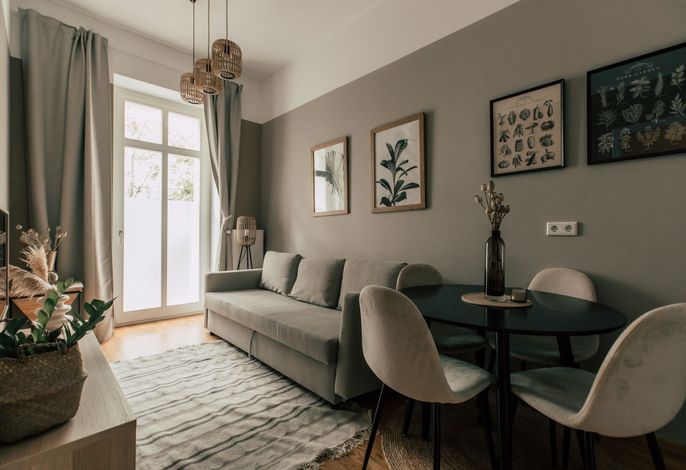 *Boho* 2-Zimmer-Appartement mit Wohnküche und Balkon