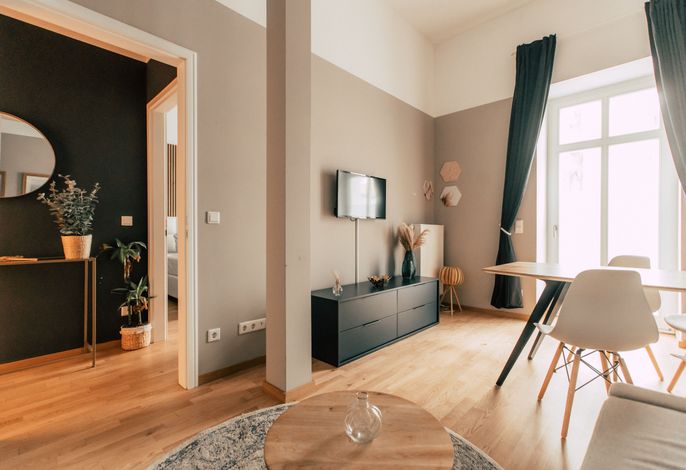 *Lovely Boho* 2-Zimmer-Appartement mit Mini-Küche und Balkon