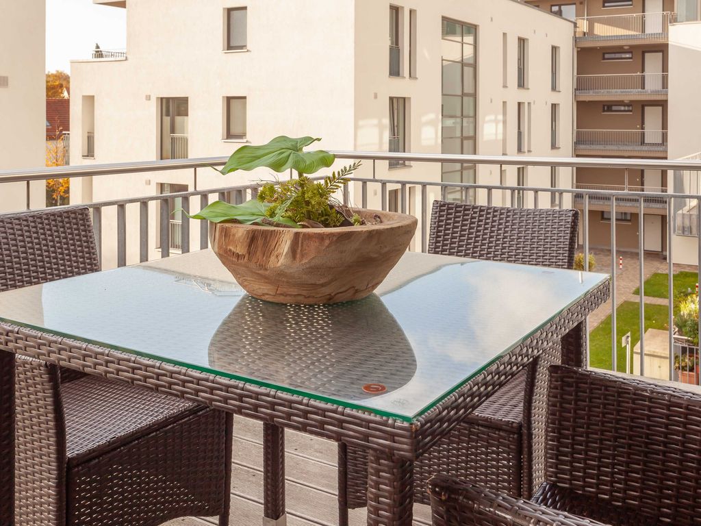 Balkon in Südlage im modernen DünenResort