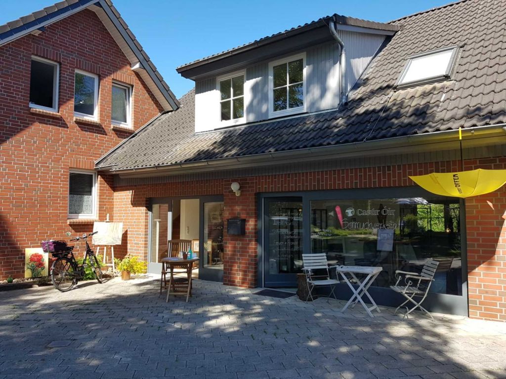 Außenansicht und Eingang zur Ferienwohnung