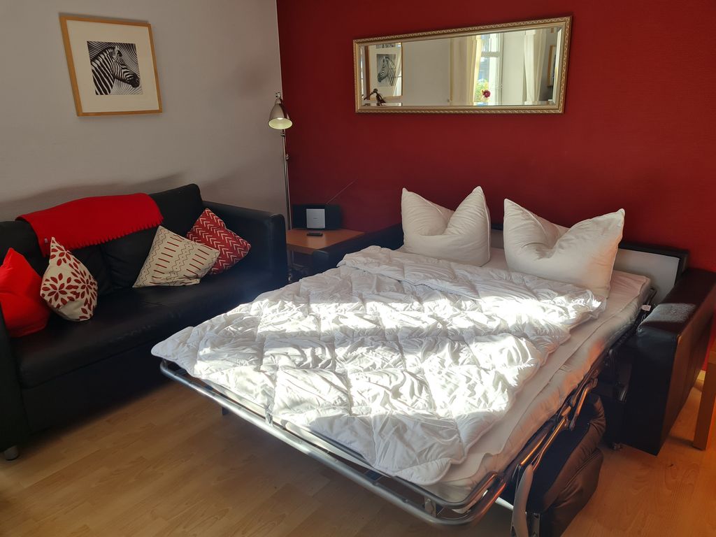 Schlafcouch im Wohnzimmer