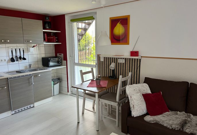 1-Raum-Ferienwohnung (2 Pers.) im EG