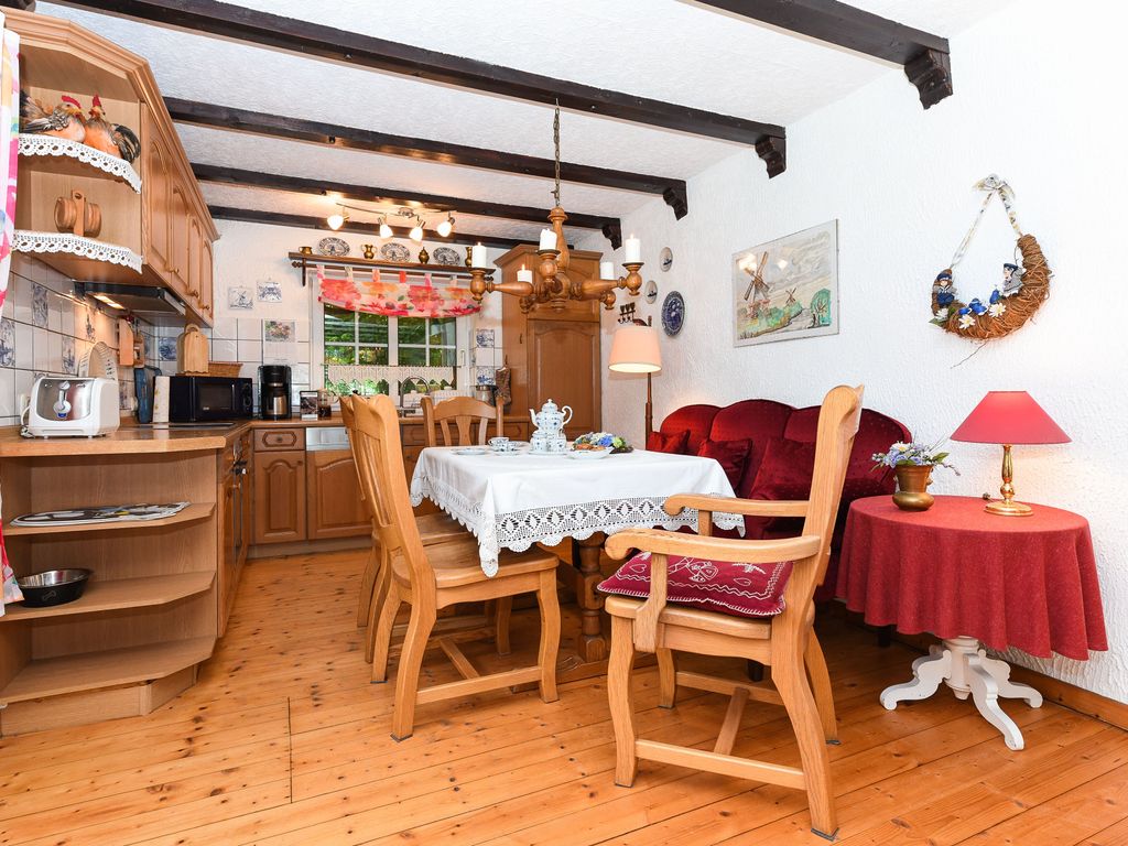 Wohnzimmer mit integriertem Küchenbereich