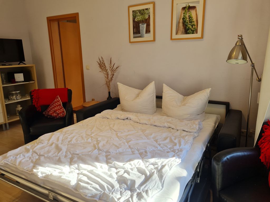 Schlafcouch im Wohnzimmer