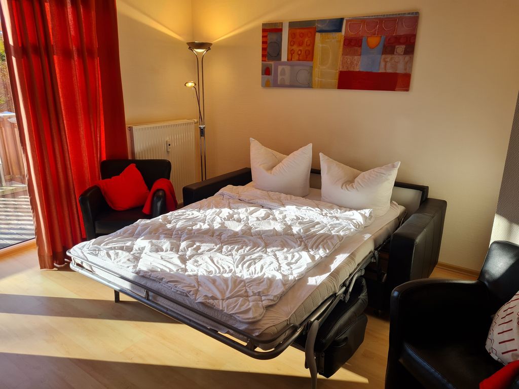 Schlafcouch im Wohnzimmer