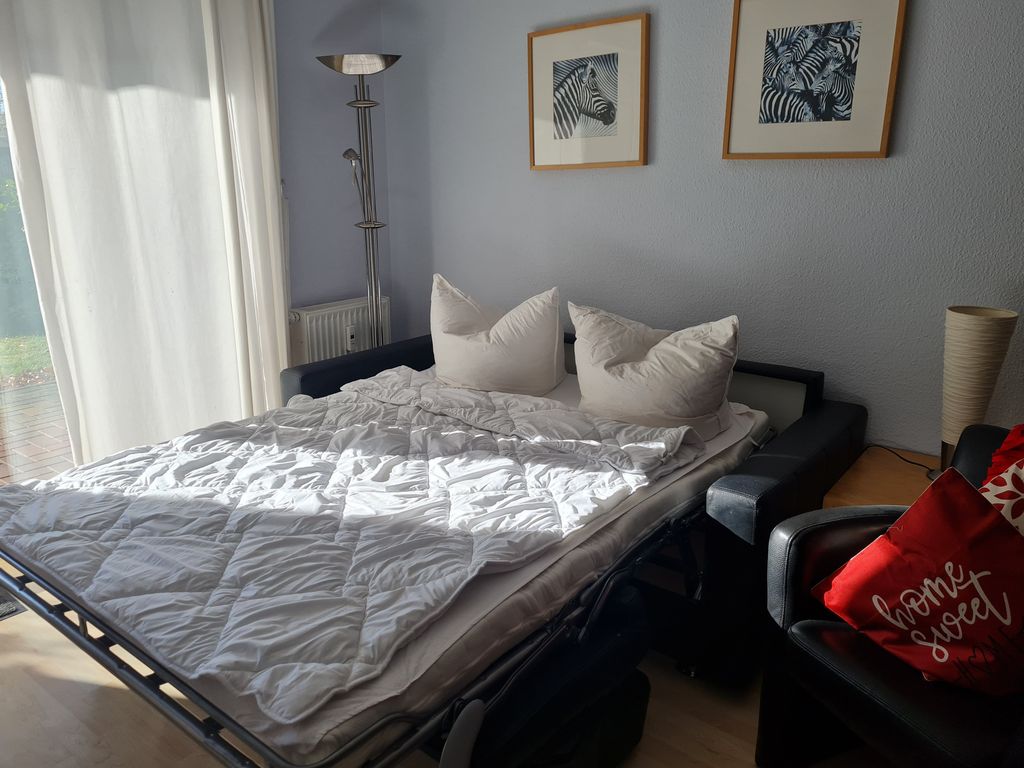 Schlafcouch im Wohnzimmer