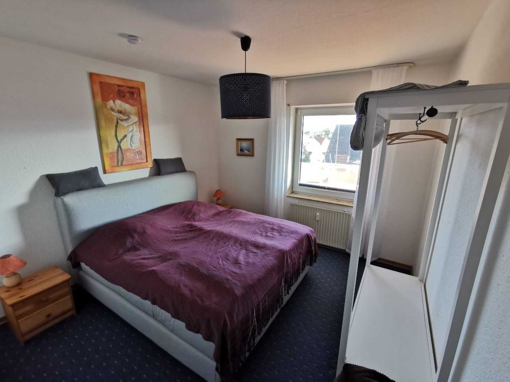 Schlafzimmer mit Boxspringbett