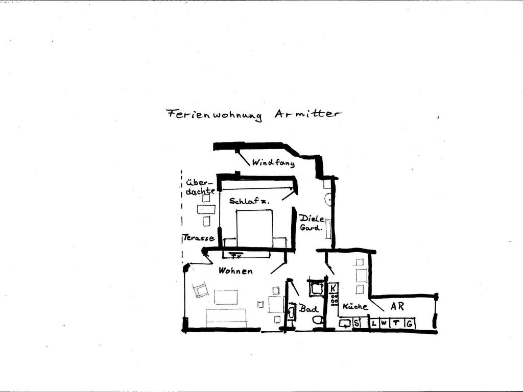 Grundriss der Wohnung